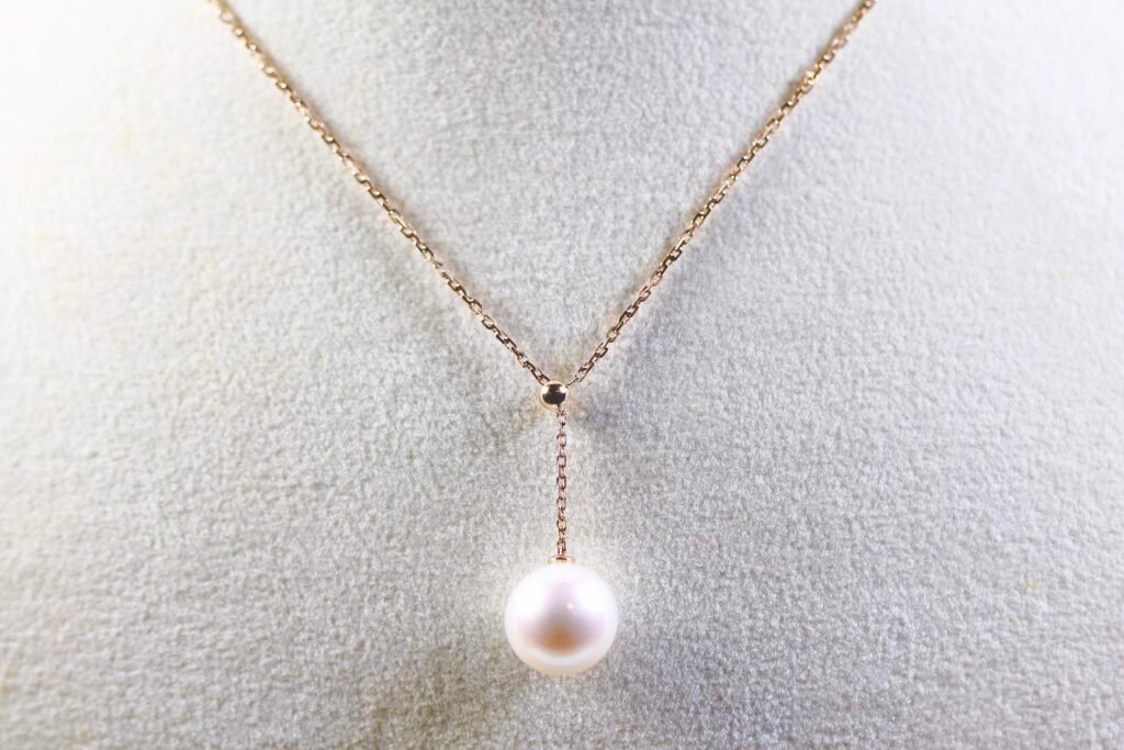 天然白色珍珠Y字項鏈