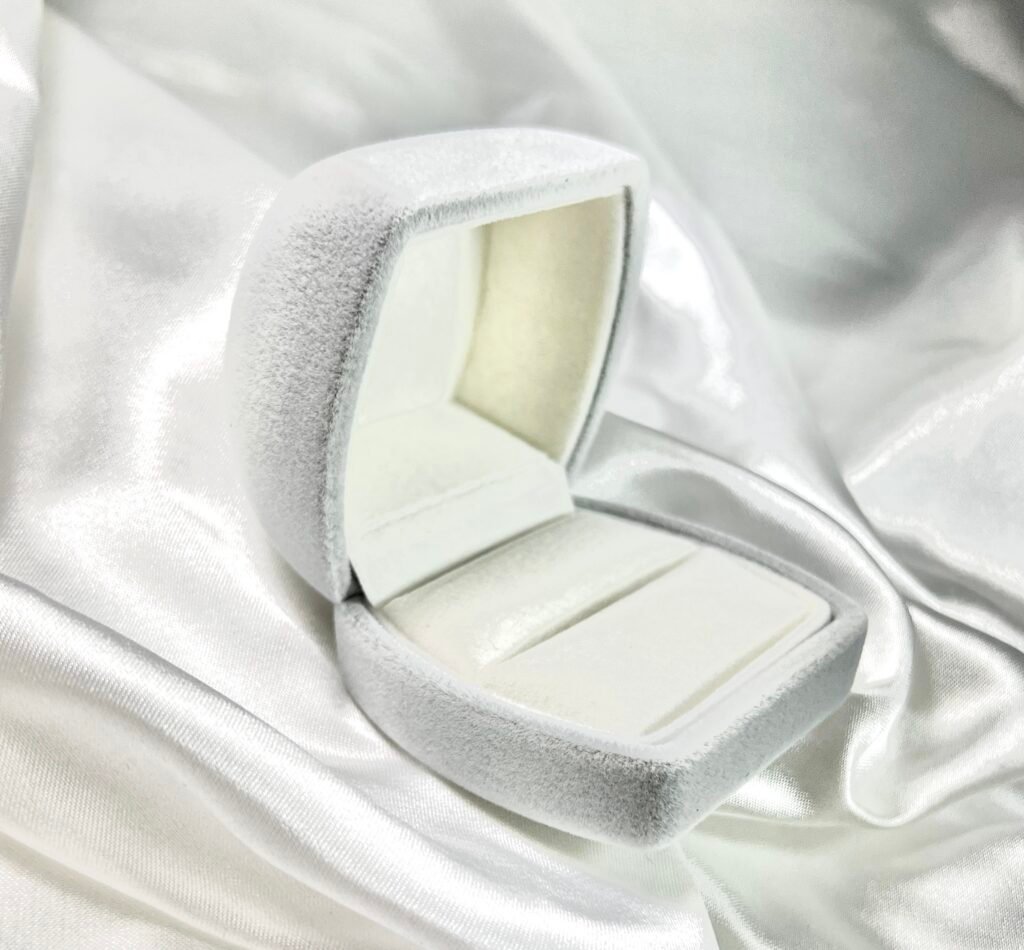 灰絨戒指盒(加購選項)